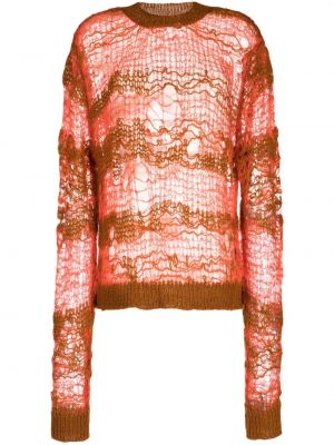 Пуловер с протрити краища Paula Canovas Del Vas
