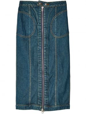 Traper suknja s patentnim zatvaračem Eckhaus Latta plava