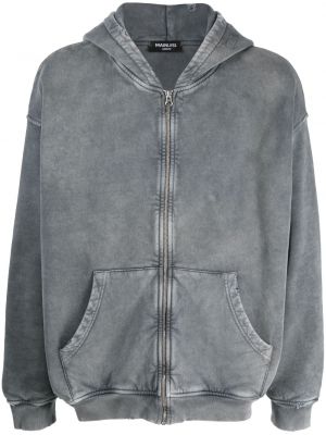 Obrabljena jakna s kapuco Mainless siva
