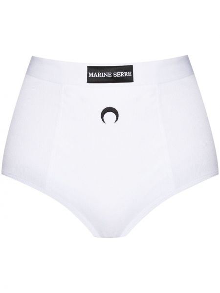 Bavlnené nohavičky Marine Serre biela