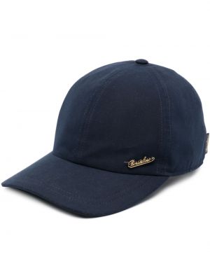 Siuvinėtas kepurė su snapeliu Borsalino mėlyna