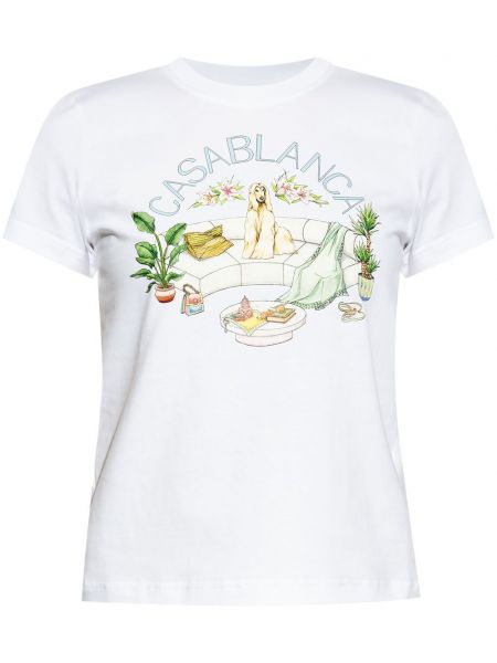 T-shirt Casablanca blanc