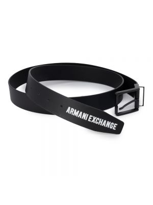 Cinturón de cuero Armani Exchange negro