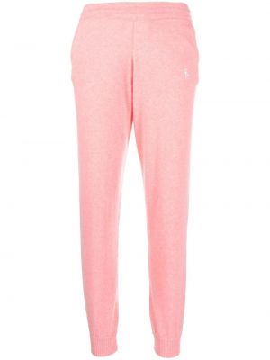 Kaschmir hose mit stickerei Sporty & Rich pink