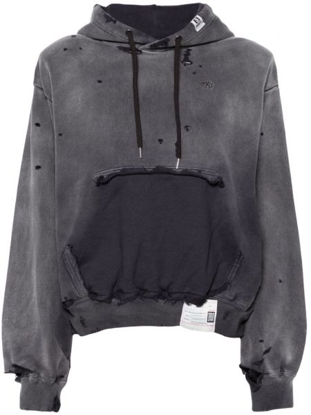 Sıkıntılı hoodie Maison Mihara Yasuhiro siyah