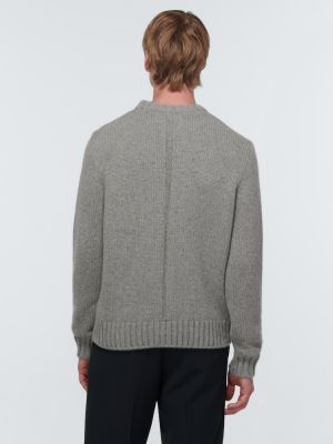 Кашмирен пуловер The Row сиво