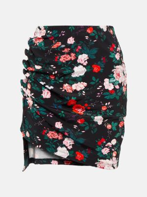 Mini suknja visoki struk s cvjetnim printom Rabanne