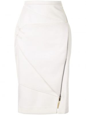 Falda de tubo ajustada Lisa Von Tang blanco