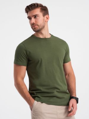 Класическа памучна тениска Ombre зелено