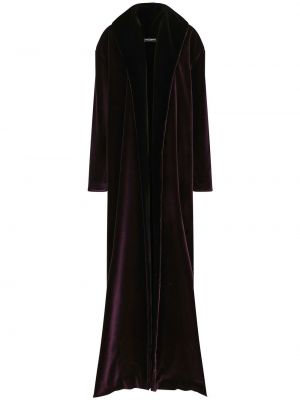 Zamatový kabát Dolce & Gabbana čierna