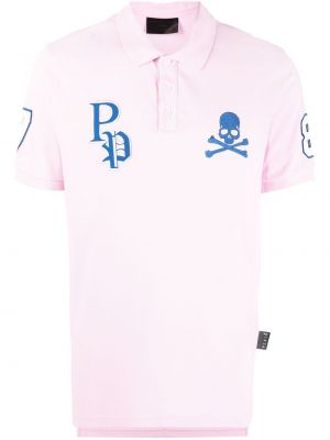 Poloskjorte Philipp Plein rosa