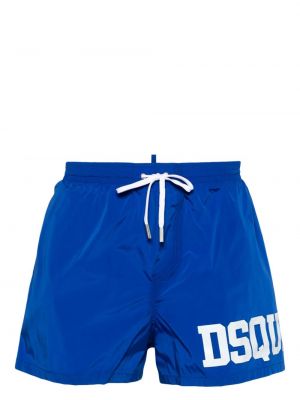 Shorts à imprimé Dsquared2 bleu