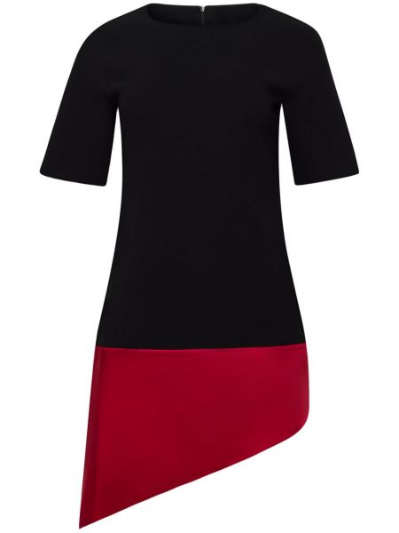 Asymmetrisk rund hals kort kjole Jw Anderson sort