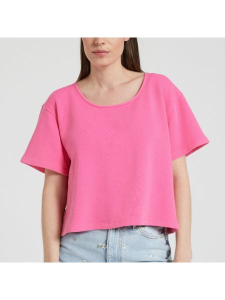 Camiseta de cuello redondo American Vintage rosa