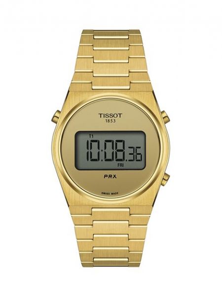 Цифровые часы Tissot золотые
