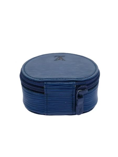 Kopertówka skórzana retro Louis Vuitton Vintage niebieska