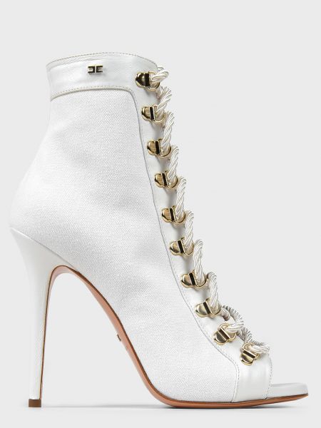 Белые ботинки Elisabetta Franchi