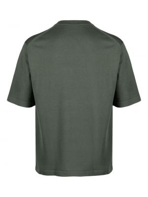 T-shirt en coton avec manches courtes John Smedley vert