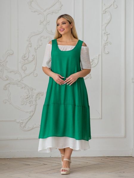 Платье Novita зеленое
