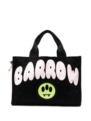 Geantă shopper cu imagine Barrow negru