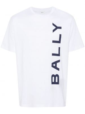 Bombažna majica s potiskom Bally