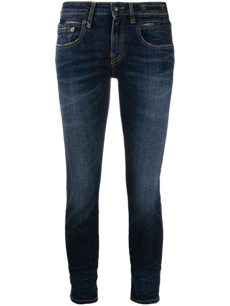 Low waist skinny jeans R13 blau