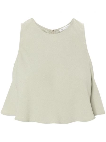 Crepe ærmeløs crop top Ami Paris