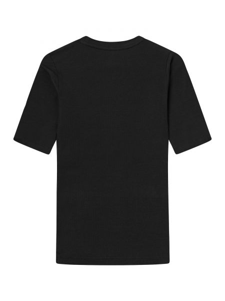 Тениска Knowledgecotton Apparel черно