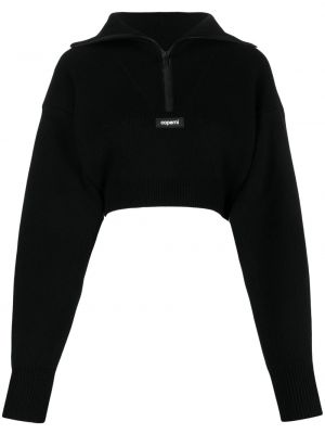 Пуловер с цип Coperni черно