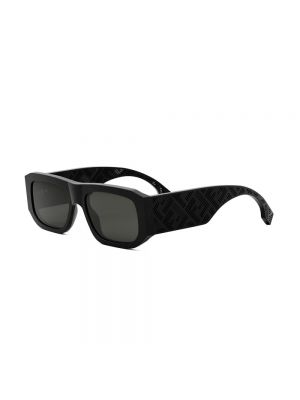 Okulary przeciwsłoneczne z nadrukiem Fendi czarne