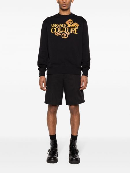 Sweatshirt mit print Versace Jeans Couture schwarz