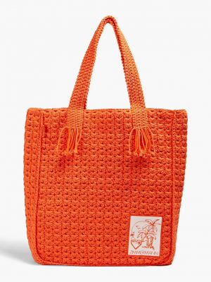 Хлопковая сумка Zimmermann оранжевая