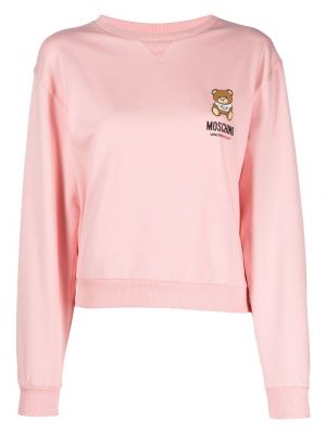 Långärmad t-shirt Moschino rosa