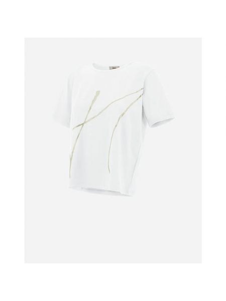 Camiseta de algodón manga corta Herno blanco