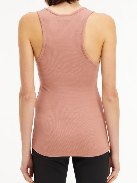 Кроп-топ с вырезом на спине Calvin Klein розовый