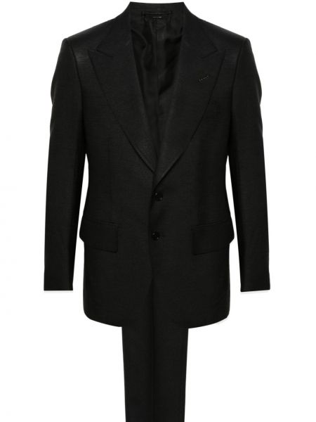 Копринен костюм Tom Ford черно