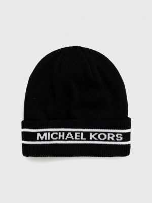Dzianinowa czapka Michael Kors czarna