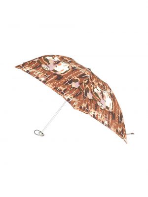 Paraguas con estampado Jean Paul Gaultier Pre-owned marrón