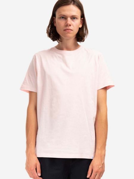 Tricou din bumbac Norse Projects roz
