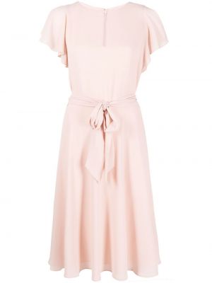 Μίντι φόρεμα Lauren Ralph Lauren ροζ