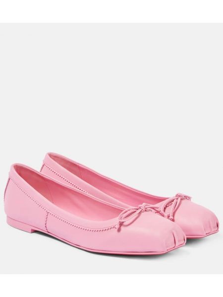 Läder ballerinas Christian Louboutin rosa