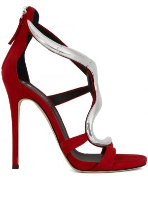 Sandały Giuseppe Zanotti czerwone