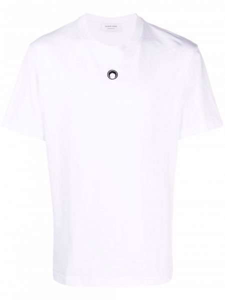 Camiseta con bordado Marine Serre blanco