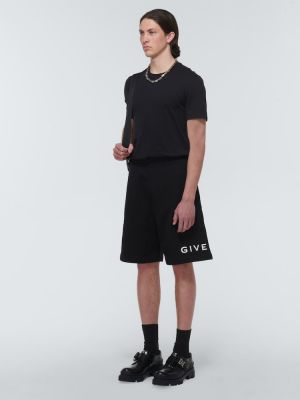 Pamut rövidnadrág Givenchy fekete