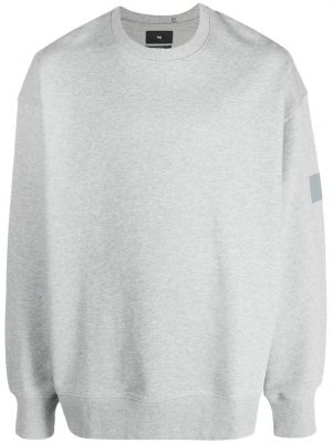 Sweatshirt mit print mit rundem ausschnitt Y-3 grau