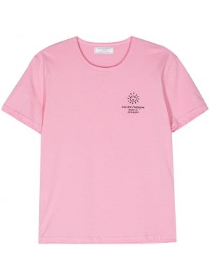 Bavlněné tričko Société Anonyme růžové