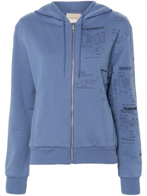 Pamučna vunena hoodie s kapuljačom Paloma Wool plava