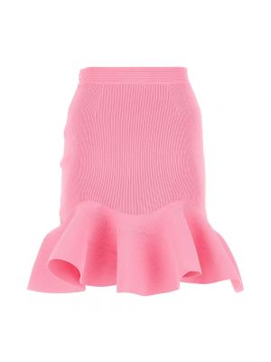 Mini falda sin mangas Alexander Mcqueen rosa