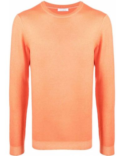 Кашмирен пуловер Malo оранжево
