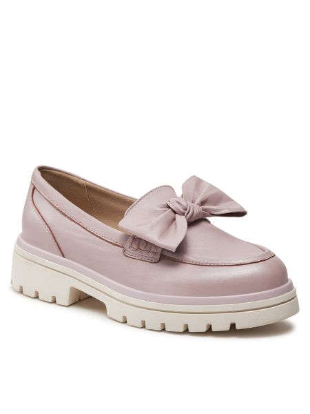 Pantofi loafer Caprice violet